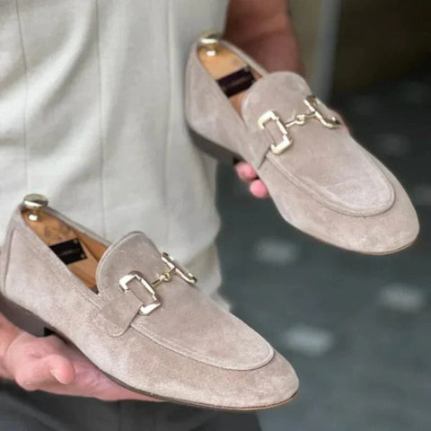 Nero - Wildleder Slipper mit Metallverschluss