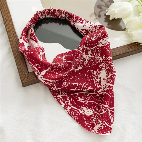 2022 Sommer Vintage Blumen Bandana – Stilvolle Haaraccessoires für Frauen und Mädchen