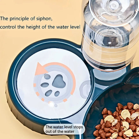 Katzenfutter- und Wassernapf mit Ohrendesign - Bequeme und Verspielte Esserfahrung