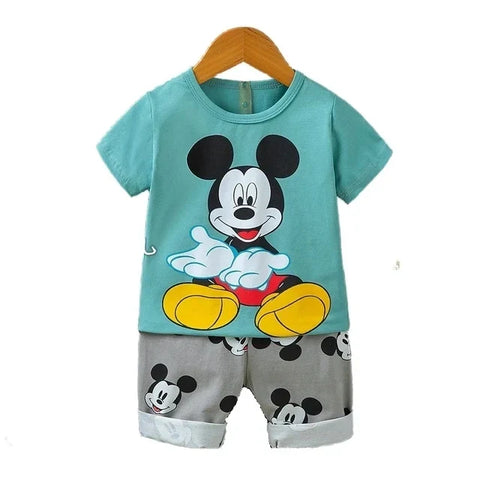 Zomerset für Kinder – Cartoon T-Shirt und Shorts mit Mickey Mouse Druck