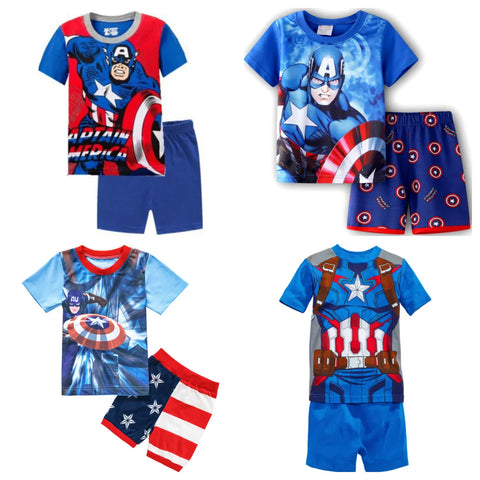 Captain America Pyjama-Set für Kinder - Bequem und Lustig für Jungen und Mädchen