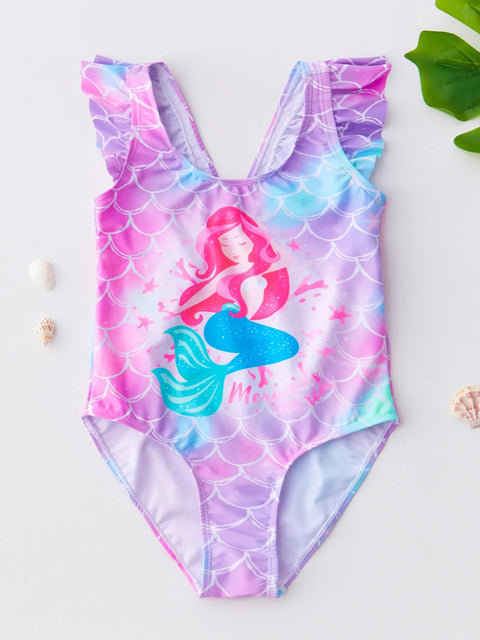 Mädchen Schwimmanzug mit Meerjungfrau und Einhorn Designs – Perfekt für Kinder von 4-8 Jahren