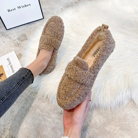 Lana Teddy Loafers – Warm, Bequem und Modisch
