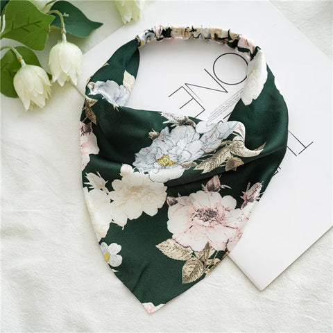 2022 Sommer Vintage Blumen Bandana – Stilvolle Haaraccessoires für Frauen und Mädchen