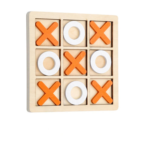 Holz Tic Tac Toe Spiel - Spaß & Strategie