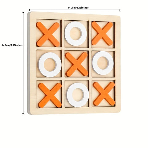 Holz Tic Tac Toe Spiel - Spaß & Strategie