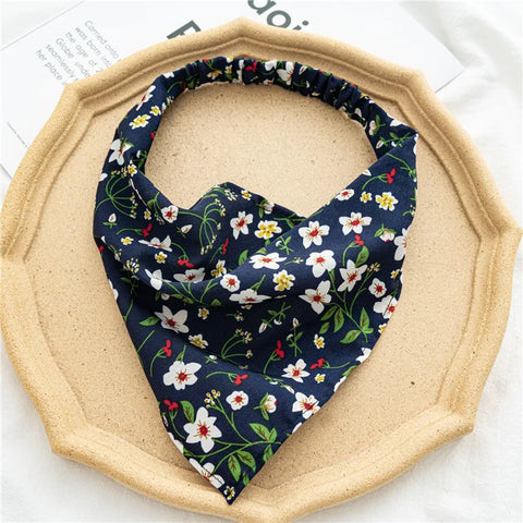 2022 Sommer Vintage Blumen Bandana – Stilvolle Haaraccessoires für Frauen und Mädchen