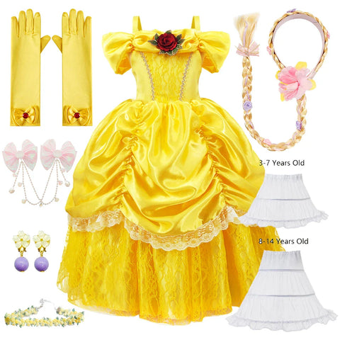 Luna Prinzessinnenkleid für Kinder – Verzauberndes und Elegantes Cosplay-Outfit