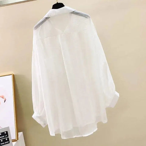 Luftige Sommer Chiffonbluse – Elegantes Top für lässige Outfits