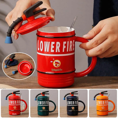 Kreative Feuerlöscher Tasse - Einzigartig und Praktisch für Zuhause oder im Büro