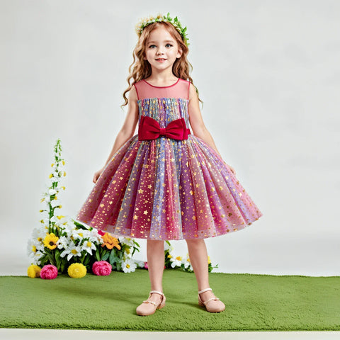 Lieveke Magische Tutu Kleid - Buntes Verzaubertes Kleid für Feste