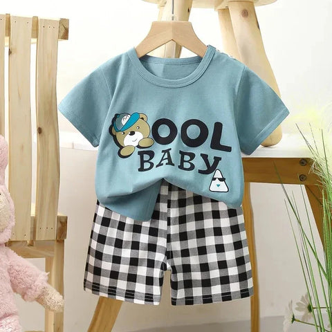 Zomerset für Kinder – Cartoon T-Shirt und Shorts mit Mickey Mouse Druck