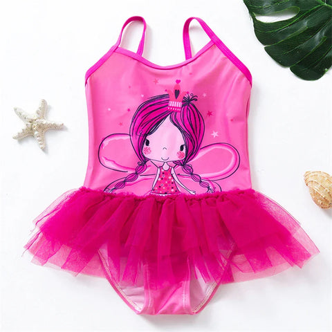 Mädchen Schwimmanzug mit Meerjungfrau und Einhorn Designs – Perfekt für Kinder von 4-8 Jahren