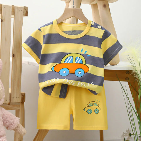 Zomerset für Kinder – Cartoon T-Shirt und Shorts mit Mickey Mouse Druck