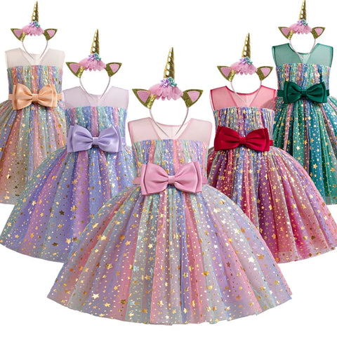 Lieveke Magische Tutu Kleid - Buntes Verzaubertes Kleid für Feste