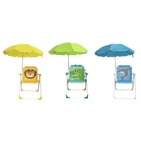 Kinderstrandstuhl mit Sonnenschutz - Zusammenklappbar und Perfekt für Camping und Garten