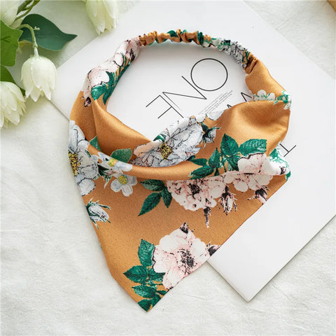 2022 Sommer Vintage Blumen Bandana – Stilvolle Haaraccessoires für Frauen und Mädchen
