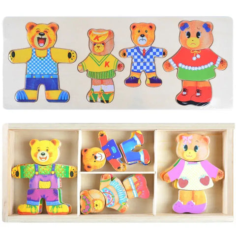 Bildungsreiche Tierpuzzle-Set – Für kreatives und lehrreiches Ankleiden
