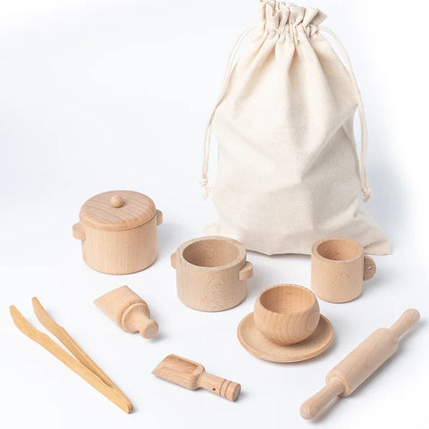 Kookplezier Houten Keukenset – Voor creatief spelen