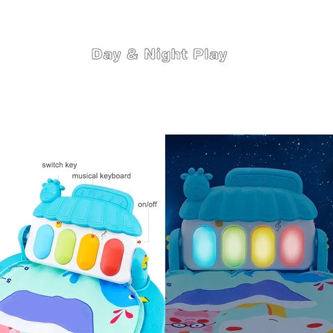 Baby Aktivitätsdecke – Bildungs-Spielbogen mit Musik und spielerischen Aktivitäten