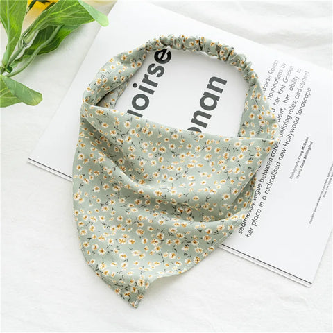2022 Sommer Vintage Blumen Bandana – Stilvolle Haaraccessoires für Frauen und Mädchen