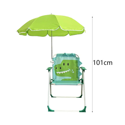 Kinderstrandstuhl mit Sonnenschutz - Zusammenklappbar und Perfekt für Camping und Garten
