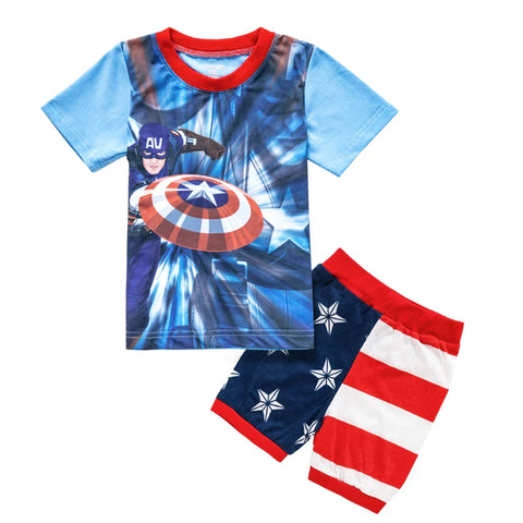 Captain America Pyjama-Set für Kinder - Bequem und Lustig für Jungen und Mädchen