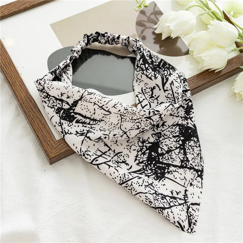 2022 Sommer Vintage Blumen Bandana – Stilvolle Haaraccessoires für Frauen und Mädchen