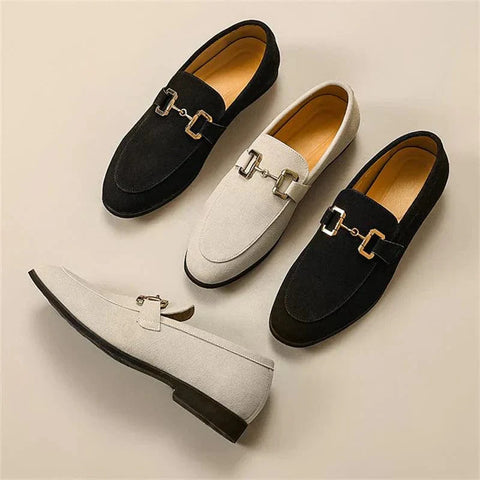 Nero - Wildleder Slipper mit Metallverschluss