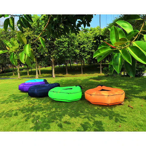 Aufblasbare Lounger Bank mit Schatten – Komfortabel und Wasserdicht für Strand und Pool