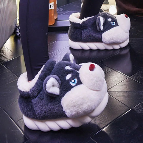 Husky Kuschelschuhe – Für Wärme und Freude zu Hause