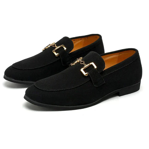Nero - Wildleder Slipper mit Metallverschluss
