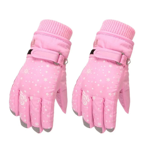 Warme wasserfeste Winterhandschuhe für Mädchen – Ideal für Schnee und Skifahren