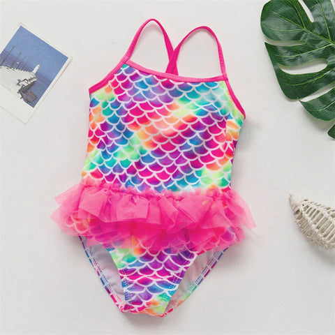 Mädchen Schwimmanzug mit Meerjungfrau und Einhorn Designs – Perfekt für Kinder von 4-8 Jahren