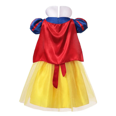 Schneewittchen Prinzessinnenkleid – Mit Umhang, Tiara und Magischen Accessoires