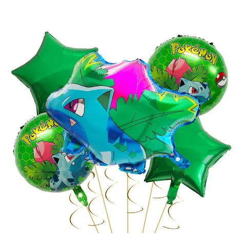 Pikachu- und Charmander-Aluminiumballons – Festdekoration für Pokémon-Fans