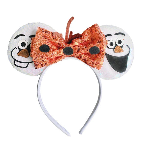 Frozen Haaraccessoires – Elsa und Anna Mickey Mouse Ohren Haarbänder für Mädchen