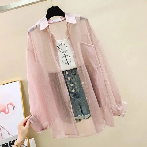 Luftige Sommer Chiffonbluse – Elegantes Top für lässige Outfits