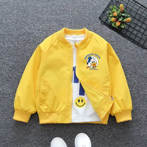 Babyjacke mit Donald Duck Druck – Perfekte Windjacke für Frühling und Herbst