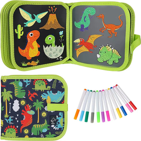Dino Malbuch – Wiederverwendbarer Malspaß für Kinder