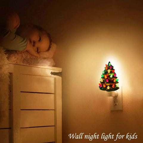 Keramischer Weihnachtsbaum Nachtlicht - Festliche Dekoration für Ihr Zuhause