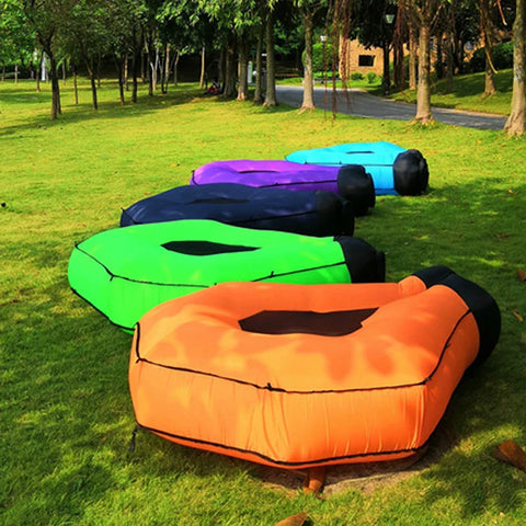 Aufblasbare Lounger Bank mit Schatten – Komfortabel und Wasserdicht für Strand und Pool