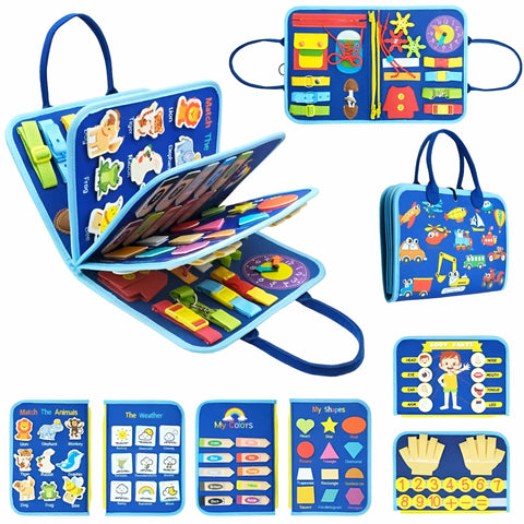 Busy Book Educatives Spielset – Lehrreiches und Interaktives Spielbuch für Kinder