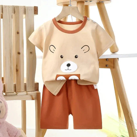 Zomerset für Kinder – Cartoon T-Shirt und Shorts mit Mickey Mouse Druck