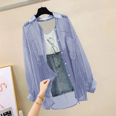 Luftige Sommer Chiffonbluse – Elegantes Top für lässige Outfits