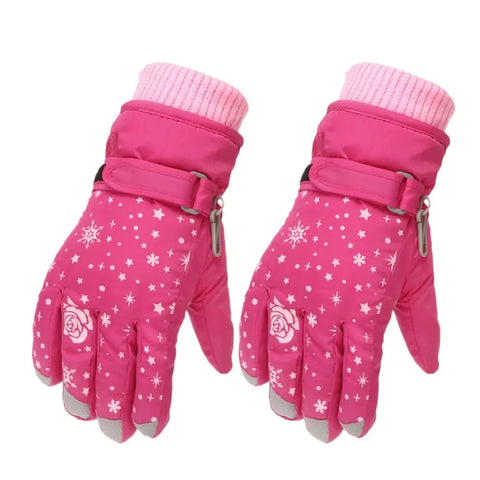 Warme wasserfeste Winterhandschuhe für Mädchen – Ideal für Schnee und Skifahren