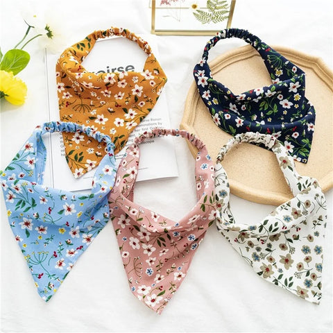 2022 Sommer Vintage Blumen Bandana – Stilvolle Haaraccessoires für Frauen und Mädchen