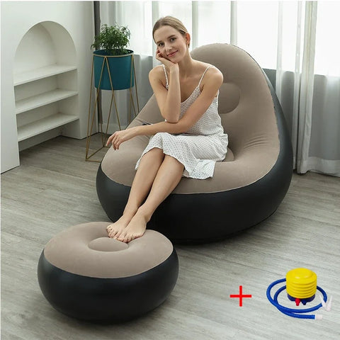 Aufblasbare Lazy Couch – Bequeme Faltbare Sofa für Innen- und Außenbereich