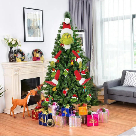 Grinch Weihnachtsdekoration Puppe - Für Kreativen Festlichen Spaß