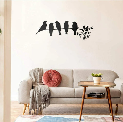 Birdsong Wanddekoration – Stimmungsvolle Sitzende Vögel
